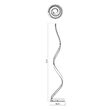 Veioză LED modernă neagră 11W 2700/3000/4000K Torsion 01-4371 Redo